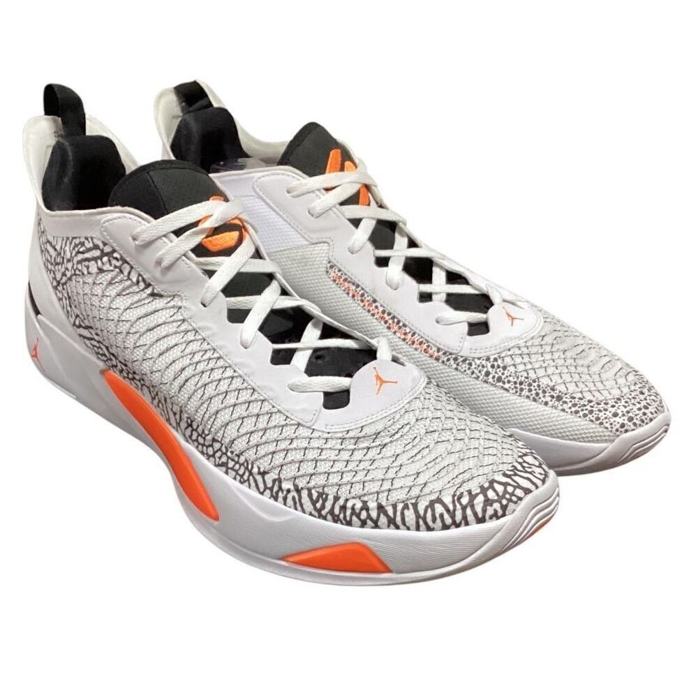 Nike Basketball Sneakers Men 18 White Orange Black Jordan Luka 1 Safari Shoe NEW